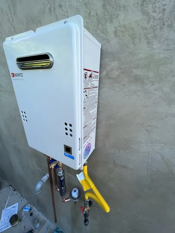 Tankless water heater installation for Locksley Crossing homes